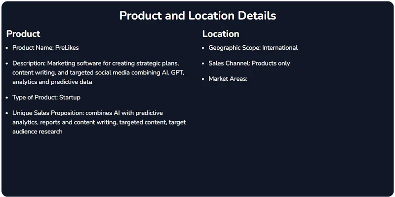 report screen ai marketing plan